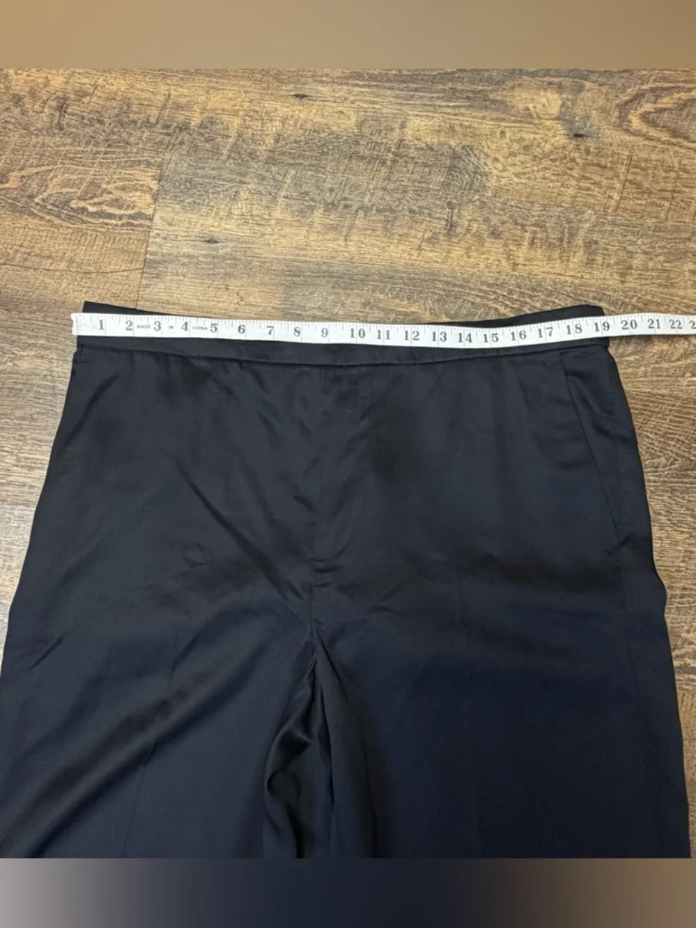 NEW Banana Republic $100 Hayden Wide-Leg High Rise Pull-On Pant Black Sz XL - Picture 7 of 15